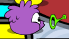 Purple puffle playing