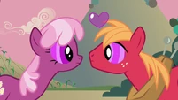 Cheerilee Big McIntosh Purple Eyes S02E17