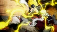 Laxus golpea a hades