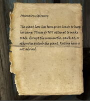Official Warning