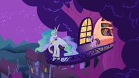 Celestia at the end of the balcony S2E3