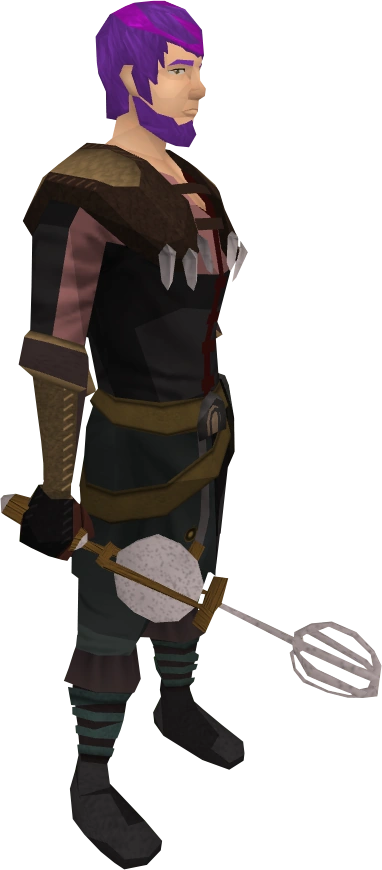 Egg whisk equipped