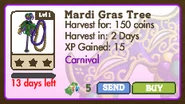 Mardi Gras Tree Market Info
