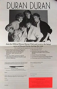 Membership DURAN DURAN FAN CLUB WIKIPEDIA