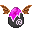Pink Bat Winged Egg