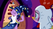 Twilight showing her costume S02E04
