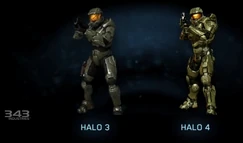 MasterChief-Comparaciones Halo 3 Halo 4