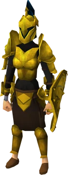 Gilded armour set (sk) equipped