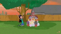 Stacy talking with the Mysterious Force