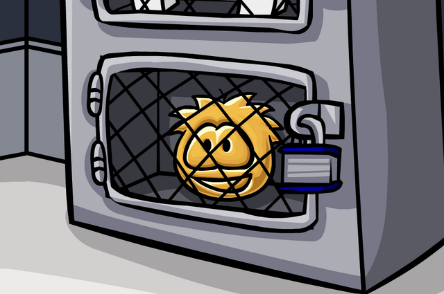 File:Golden Puffle in the Invention Cabinet.png