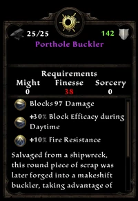Porthole buckler