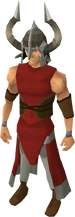 Berserker helm equipped