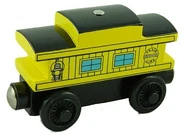WoodenRailwayYellowSodorLineCaboose