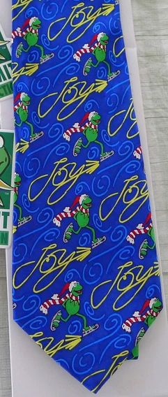 Kermit collection silk tie christmas 1