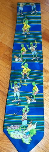 Kermit collection golfing tie