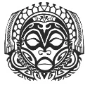 Tattoo chest mono dd africanface 01 copy