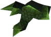 Green d'hide vambraces detail