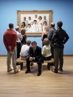 Publicity - family looking at selves