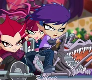Rex,Lenny and Yucca on chopper