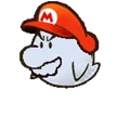 Paper Boo Mario