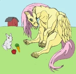 Scary realistic Fluttershy
