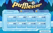 Pufflescape Levels Screen