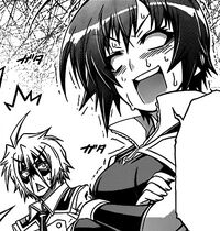 Tsurubami tells Medaka not to force herself
