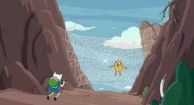 S4e3 gif finn jumping into web