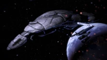 ME3 Geth Dreadnought in-game