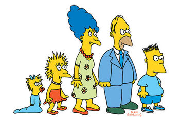 Os Simpsons dos tempos do "The Tracey Ullman Show"