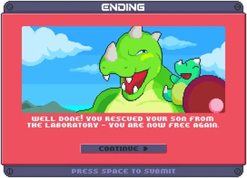 Ending of roaring rampge