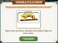Questitem Kipling's Tiger-Reward
