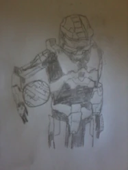 Spartan holding Andy