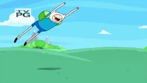 S4 E7 Finn doing a stunt