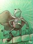 Amy Mebberson superman kermit color