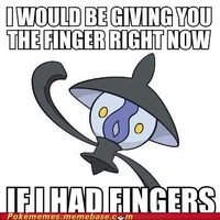 Lampent is giving u the finger