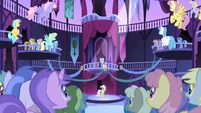 Everyone gasps at Celestia's disappearance S1E01