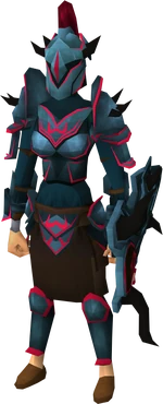 Zamorak armour set (sk) equipped