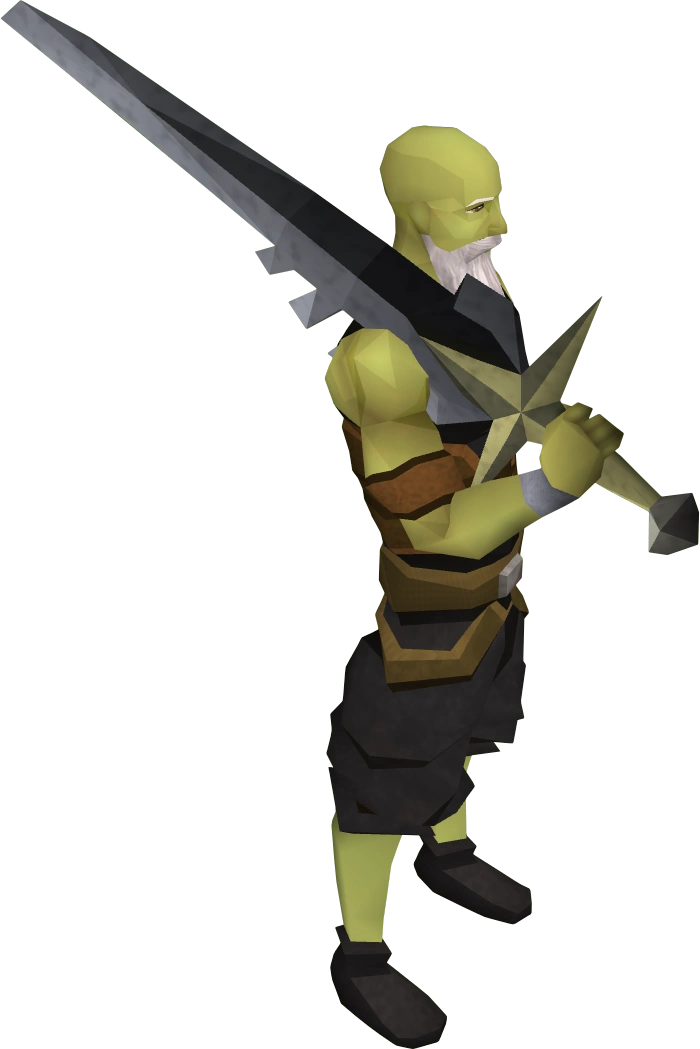 Lucky Saradomin sword equipped