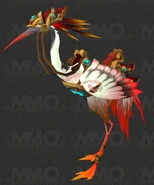 Crane mount white-red