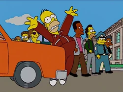 Marge hits Homer