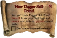 Scroll NewDaggerSkillPoint
