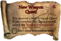 Scroll NewWeaponQuest