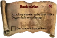 Scroll Back-strike