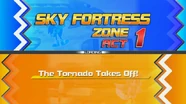 Title Card Act 1 Sky Fortress Zone HD