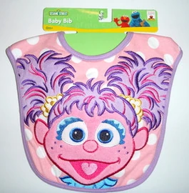 Hamco applique knit terrycloth bib abby cadabby