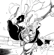 Natsu attacks kidnapper