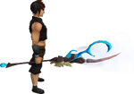 Skeletal steam battlestaff equipped