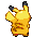 Pikachu Back BW