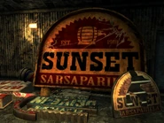 MOW Sunset Sarsaparilla sign